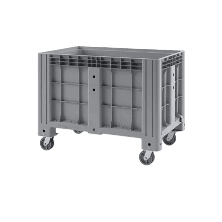 Пластиковый контейнер IBOX 1200х800 (сплошной, на колёсах)